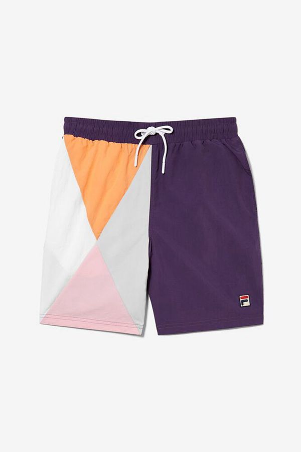 Pantalones Cortos Fila Hombre Moradas / Naranjas / Gris - Frazer Swim - España 861509QTW